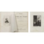 LETTERATURA FRANCESE Opere di Alfred de Musset. Un volume con incisioni. Ed. Parigi 1867.