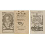 VITE DEI PAPI La Vie de Pape Sixte cinquième. Due volumi con incisioni. Ed. Parigi 1758.