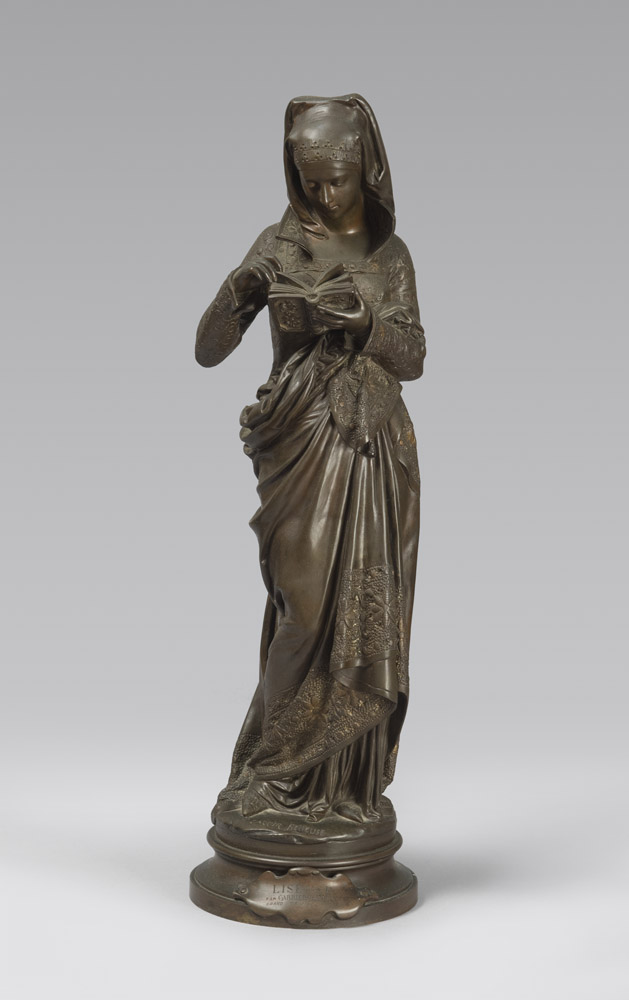 ALBERT-ERNEST CARRIER-BELLEUSE (Anizy-le-Château 1824 - Sèvres 1887) LISEUSE