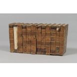 STORIA NATURALE Oeuvres de Buffon. dodici volumi con incisioni. Ed. Douai 1822. Mezza pelle con