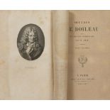 LETTERATURA FRANCESE Oeuvres de Boileau.