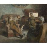 LEONID OSIPOVIC PASTERNAK (Odessa 1862 - Oxford 1945) La famiglia Pasternak Olio su tela, cm. 100,