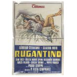 CINQUE MANIFESTI CINEMATOGRAFICI ORIGINALI, ANNI '60/'80 titolatii 'I dieci gladiatori', 'Due tipi