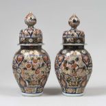 A PAIR OF JAPANESE VASES, EARLY 20YH CENTURY Measures cm. 50 x 23. Good condition. Restorations to