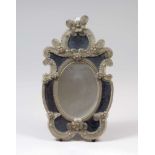 MIRROR IN GLASS, WALLS UP BEGINNINGS 20TH CENTURY decorated to leaves and flowers with