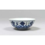 A CHINESE WHITE AND BLUE PORCELAIN BOWL. END 19TH, EARLY 20TH CENTURY. Measures cm. 6,5 x 16,6. Good