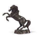 ITALIAN SCULPTOR, EARLY 20TH CENTURY RAMPANT HORSE Sculpture in bronze, cm. 31 x 31 x 8 Not signed
