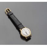 WRIST CLOCK LORENZ FOR WOMAN with box in yellow gold 18 kts., white quadrant with Roman numbers