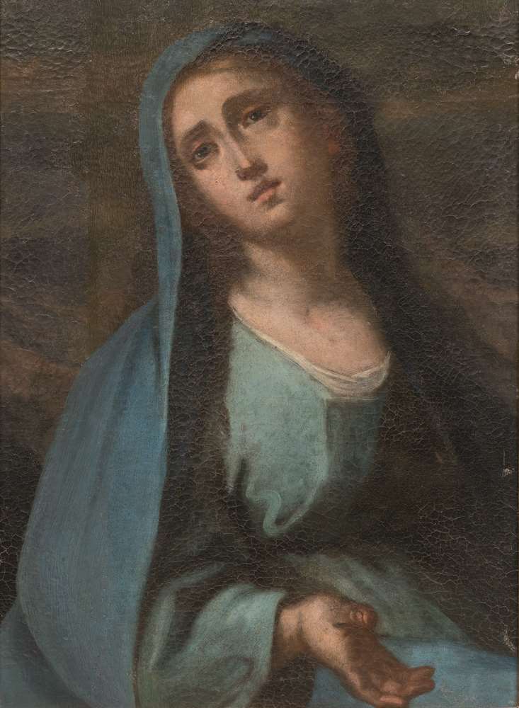 SOUTHERN ITALIAN PAINTER, 18TH CENTURY OUR LADY OF SORROWS Oil on canvas, cm. 72,5 x 52 PROVENANCE