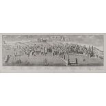 ITALIAN ENGRAVER, 19TH CENTURY ANCIENT CITY OF NAPLES VIEW FROM THE GULF Etching, cm. 40 x 107