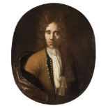 FRENCH PAINTER, LATE 17TH CENTURY MALE PORTRAIT Oval oil on canvas, cm. 75 x 62 PROVENANCE Noble