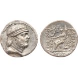 ANCIENT COINS, KINGS OF PARTHIA, Parthian Kingdom. Phraates II (132-127 BC). Silver Tetradrachm,