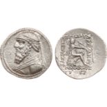 ANCIENT COINS, KINGS OF PARTHIA, Parthian Kingdom. Mithradates II (121-91 BC). Silver Tetradrachm,