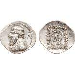 ANCIENT COINS, KINGS OF PARTHIA, Parthian Kingdom. Mithradates II (121-91 BC). Silver Drachm, 4.11g,