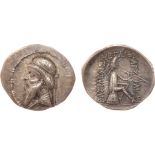 ANCIENT COINS, KINGS OF PARTHIA, Parthian Kingdom. Mithradates I (164-132 BC). Silver Drachm, 4.09g,