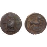 ANCIENT COINS, KINGS OF PARTHIA, Parthian Kingdom. Phriapatios (185-170 BC). Æ Dichalkoi, 5.59g,