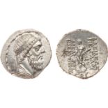 ANCIENT COINS, KINGS OF PARTHIA, Parthian Kingdom. Mithradates I (164-132 BC). Silver Tetradrachm,