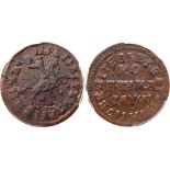 RUSSIAN COINS AND MEDALS, Peter I, 1689-1725, Kopeck ¹AØÄI (1714) MÄ. Moscow, Kadashevsky mint. B