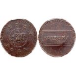 RUSSIAN COINS AND MEDALS, Peter I, 1689-1725, Kopeck 1724. Moscow, Kadashevsky mint. Cloak straight,