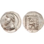 ANCIENT COINS, KINGS OF PARTHIA, Parthian Kingdom. Mithradates II (121-91 BC). Silver Tetradrachm,
