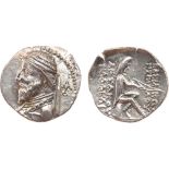 ANCIENT COINS, KINGS OF PARTHIA, Parthian Kingdom. Artabanos III (126-122 BC). Silver Drachm, 3.99g,