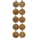 RUSSIAN ORDERS, MEDALS AND BADGES, Imperial Russia, Medals, Lot of 5 Award Medals to Commemorate the