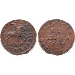 RUSSIAN COINS AND MEDALS, Peter I, 1689-1725, Kopeck ¹AØAI (1711) MÄ. Moscow, Kadashevsky mint.
