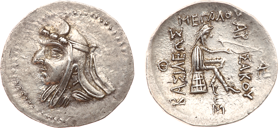 ANCIENT COINS, KINGS OF PARTHIA, Parthian Kingdom. Phraates I or Mithradates I (c.168-132 BC).