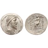 ANCIENT COINS, KINGS OF PARTHIA, Parthian Kingdom. Artabanos III (126-122 BC). Silver Tetradrachm,