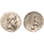 ANCIENT COINS, KINGS OF PARTHIA, Parthian Kingdom. Mithradates I (164-132 BC). Silver Drachm, 3.96g,