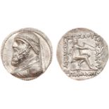 ANCIENT COINS, KINGS OF PARTHIA, Parthian Kingdom. Mithradates II (121-91 BC). Silver Tetradrachm,