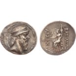 ANCIENT COINS, KINGS OF PARTHIA, Parthian Kingdom. Artabanos II (127/6 BC). Silver Tetradrachm, 16.