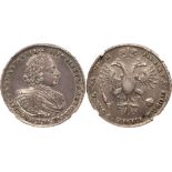 RUSSIAN COINS AND MEDALS, Peter I, 1689-1725, Rouble ¹AØK (1720). Moscow, Kadashevsky mint. Type