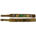 COINS, 錢幣, CHINA – ANCIENT 中國 - 古代, Warring States 戰國: Bronze Belt-hook decorated with blue, green