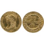 WORLD COINS, Italy, Subalpine Republic (1800-1802), Gold 20-Francs, Year 10 (1801), Torino mint,