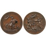 BRITISH COMMEMORATIVE MEDALS, The Battle of Belleisle or Quiberon Bay, Copper Medal, 1759, by J