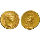 THE ALFRED FRANKLIN COLLECTION OF ANCIENT COINS, ROMAN GOLD, Nero (AD 54-68), Gold Aureus, struck AD