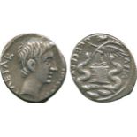 A COLLECTION OF ROMAN IMPERATORIAL COINS, PROPERTY OF A GENTLEMAN, Octavian, Silver Quinarius,