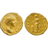 THE ALFRED FRANKLIN COLLECTION OF ANCIENT COINS, ROMAN GOLD, Diva Faustina Senior (wife of Antoninus