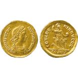 THE ALFRED FRANKLIN COLLECTION OF ANCIENT COINS, ROMAN GOLD, Valentinian II (AD 375-392), Gold