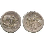 THE COLLECTION OF A CLASSICIST, ANCIENT COINS, Julius Caesar, Silver Denarius, Italy, 49 BC,