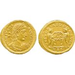 THE ALFRED FRANKLIN COLLECTION OF ANCIENT COINS, ROMAN GOLD, Constans (AD 337-350), Gold Solidus,