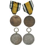 MILITARY MEDALS, Foreign Medals, GERMANY, PRUSSIA, 1813-1814 CAMPAIGN MEDAL, combatants with squared
