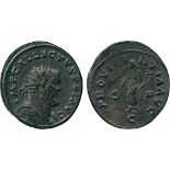 THE COLLECTION OF A CLASSICIST, ANCIENT COINS, Allectus (AD 293-296), Æ Antoninianus, mint of