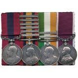 MILITARY MEDALS, A Collection of Medals relating to the Loyal North Lancashire Regiment or the Loyal