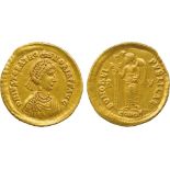 THE ALFRED FRANKLIN COLLECTION OF ANCIENT COINS, ROMAN GOLD, Justa Gratia Honoria (sister of