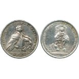 BRITISH COMMEMORATIVE MEDALS, George II, The New Administration, Silvered-bronze Medal, 1744, the