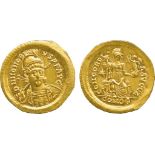 THE ALFRED FRANKLIN COLLECTION OF ANCIENT COINS, ROMAN GOLD, Honorius (AD 393-423) Gold Solidus,