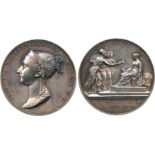 BRITISH COMMEMORATIVE MEDALS, Victoria, Coronation, 1838, Silver Medal, by B Pistrucci, bust left,