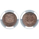 WORLD COINS, British North Borneo, Victoria, Bronze ½-Cent, 1891 H, Heaton Mint, legends, rev arms